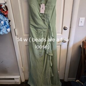 Top Dress Brand Sage Green Gown